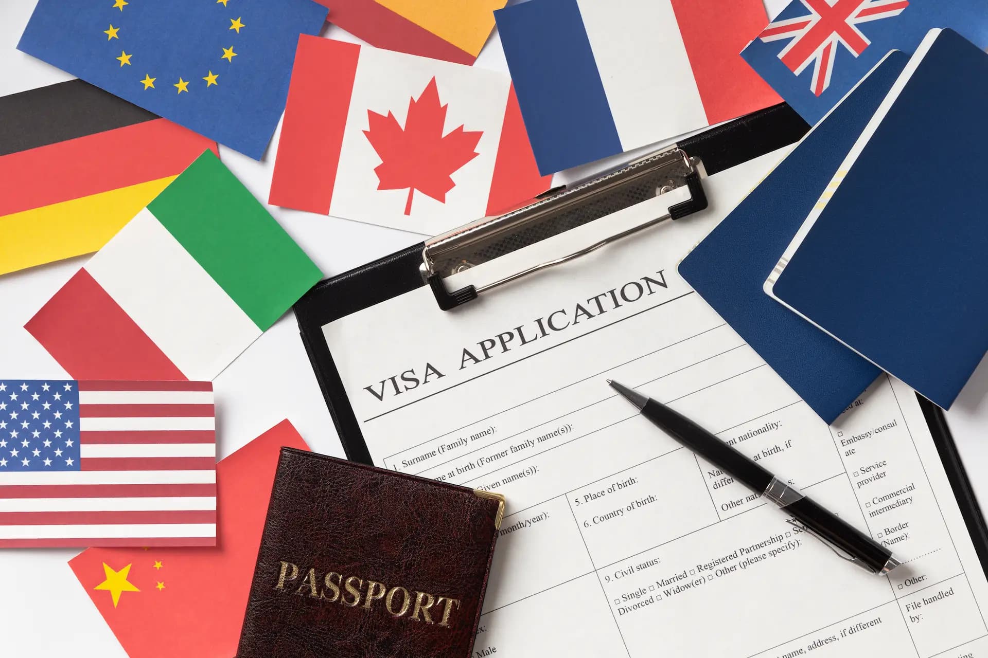 إصدار التأشيرات والتراخيص الدولية